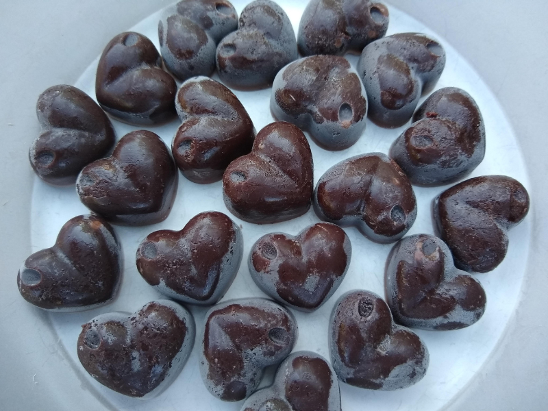 Homemade Chocolate Hearts
